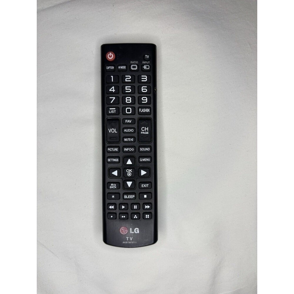 LG‎ TV Remote Control AKB73975711 Black Excellent Genuine Replacement